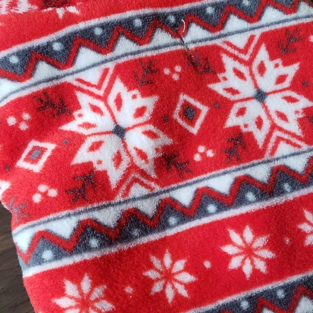 Vibrant Life NWOT Fleece Snowflake Hooded Dog Coat